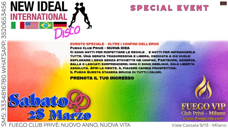 NUOVA IDEA – OLTRE I CONFINI DELL’EROS