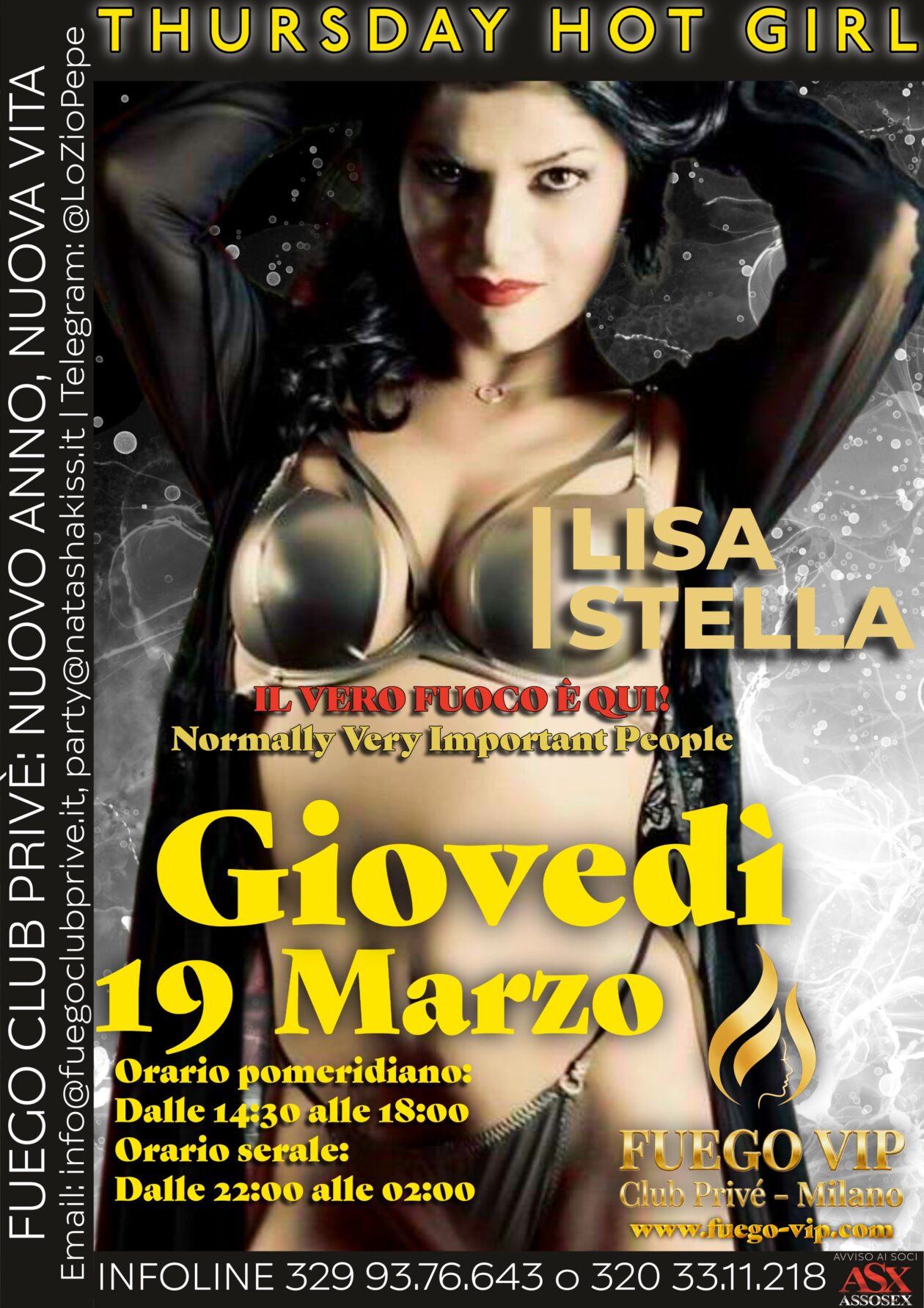 🔥 GUEST STAR: LISA STELLA @ FUEGO VIP 🔥
